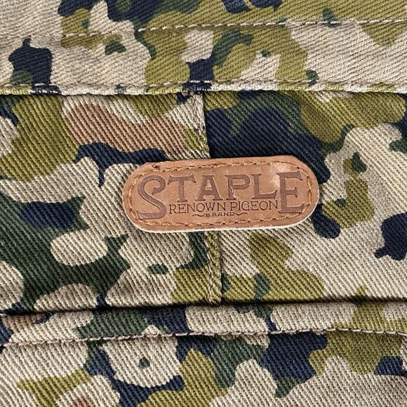 Staple Pigeon Jeans Mens 32 (33x31) Brown Tan Camo Slim Straight Streetwear - Picture 7 of 10